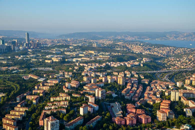 Vista di Istanbul di giorno
