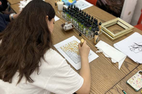 Atelier de peinture sur verre à Istanbul