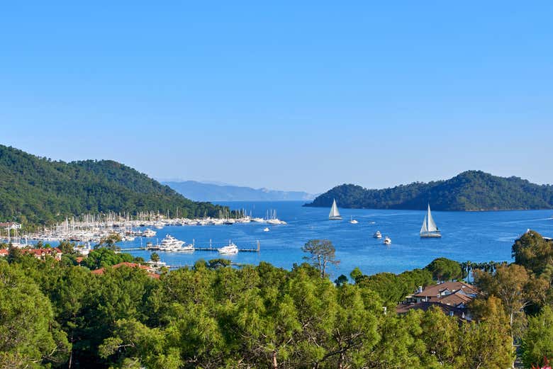 Bateaux dans la baie de Fethiye