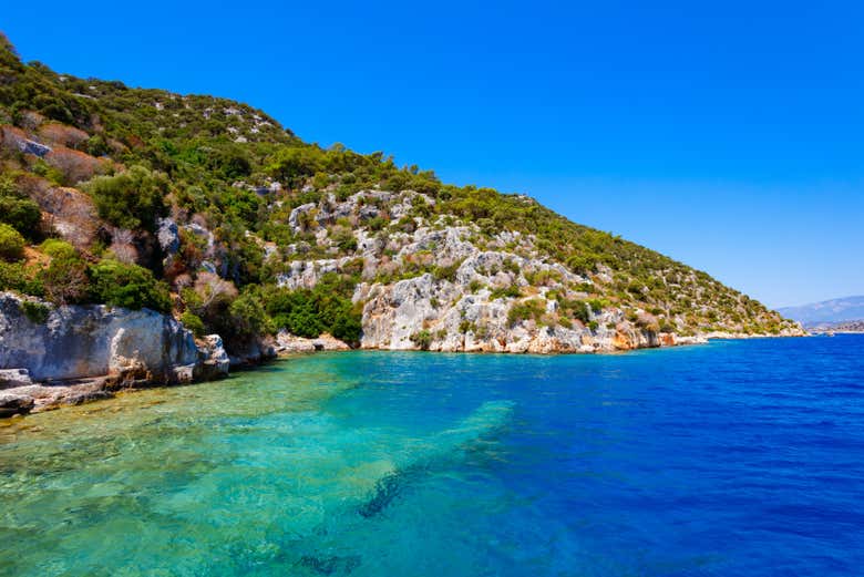 Litorale dell'isola di Kekova