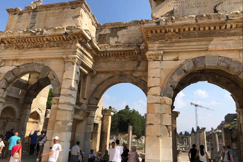 Walk under the legendary Ephesus Arch