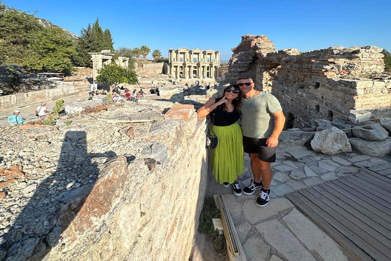 Couple in the ruins of Ephesus