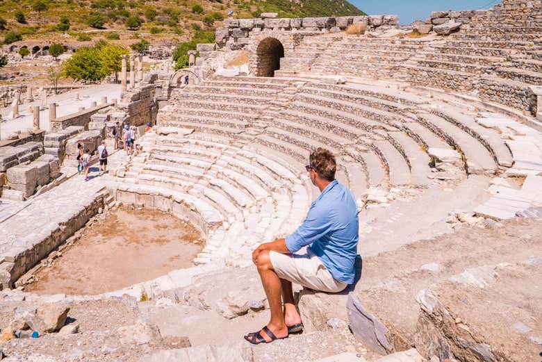 Admire the Roman theater of Ephesus