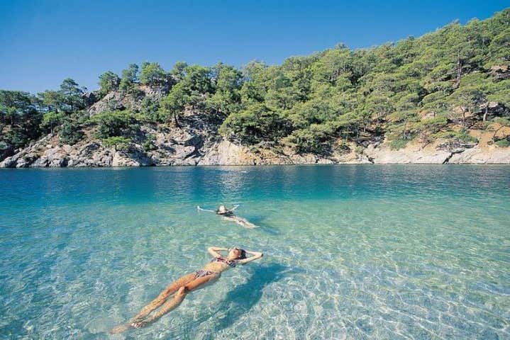 A dip in the turquoise waters