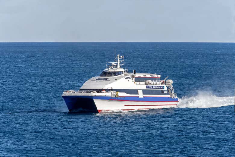 O catamarã em que viajaremos