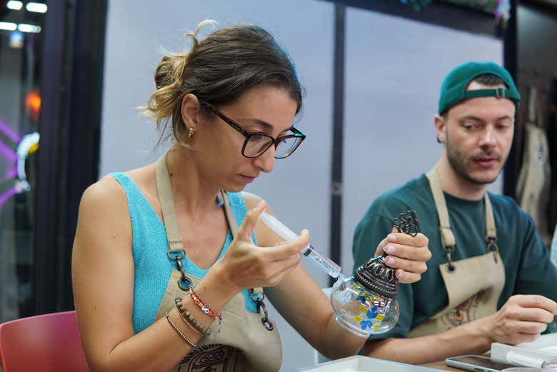 Poniendo el color al cristal