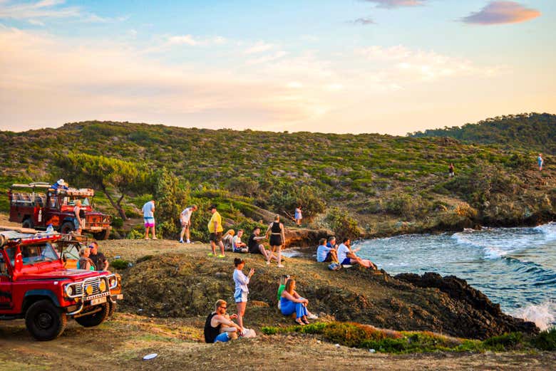 Contemplando o entardecer de um lugar privilegiado