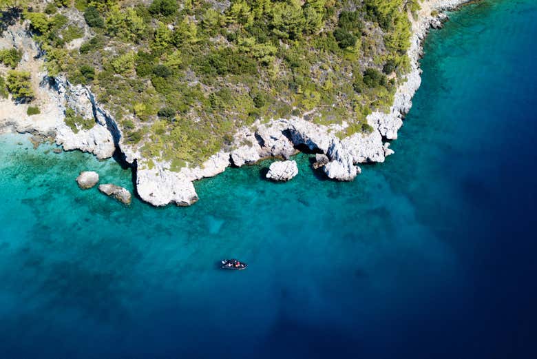 Aerial view of the gulf