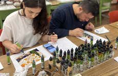 Taller de pintura sobre vidrio