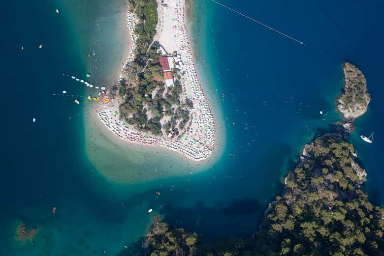 Vista aerea della costa