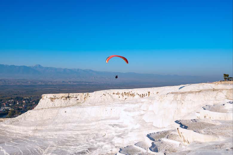 Voando sobre Pamukkale