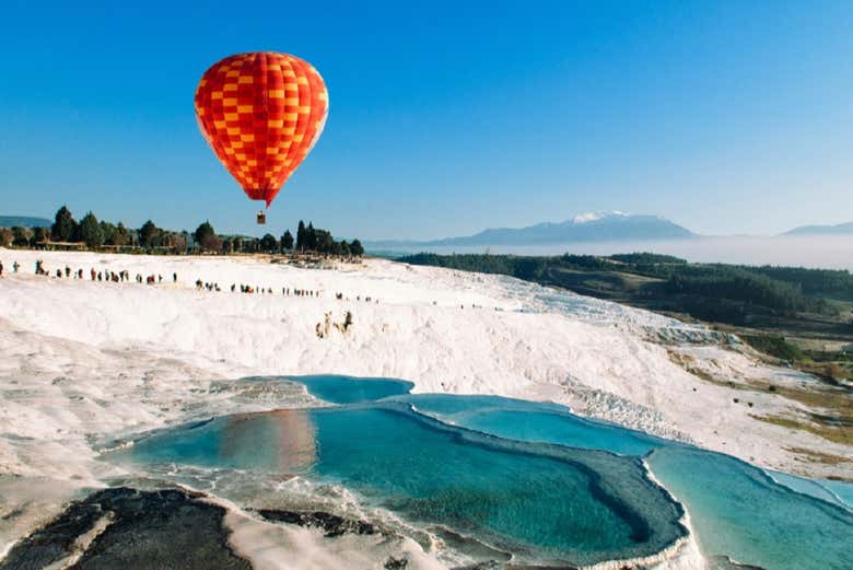Passeio de balão por Pamukkale