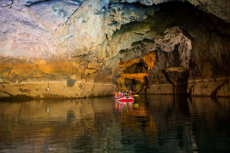 Interior of the cave