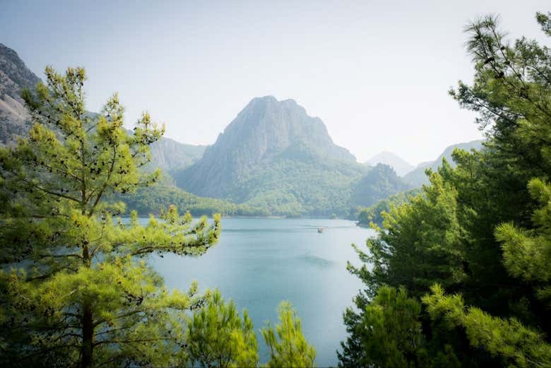 Le paysage du lac vert