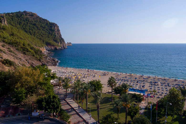La plage d'Alanya