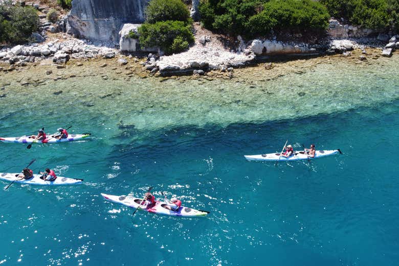 Explorando la costa de Kekova