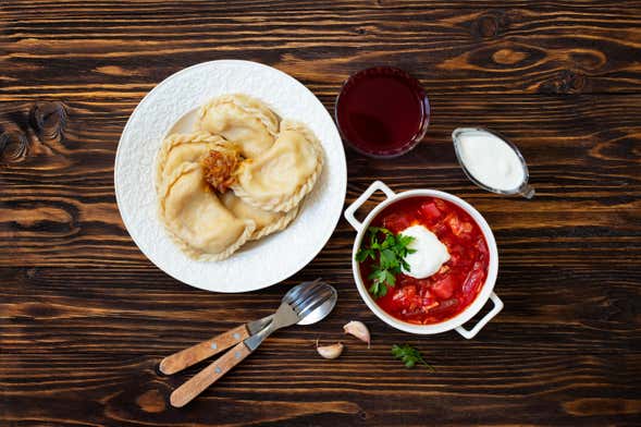 Clase de cocina privada y comida con una familia ucraniana