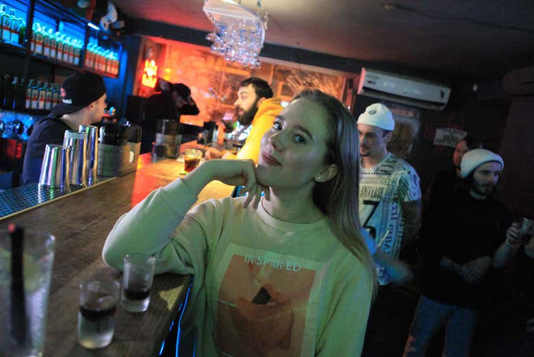 Disfrutando de la fiesta