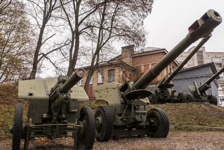 Tanques en el exterior