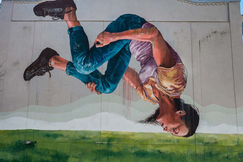 Street art em Kiev, Jump