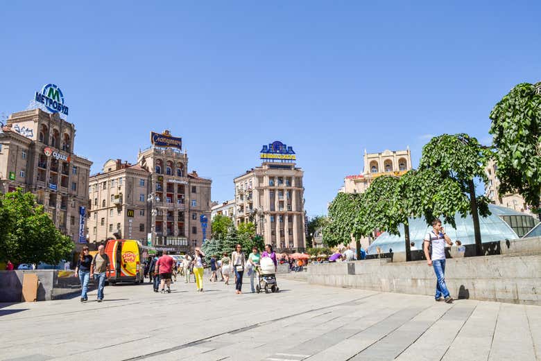 Estação de Maidan, na praça da Independência
