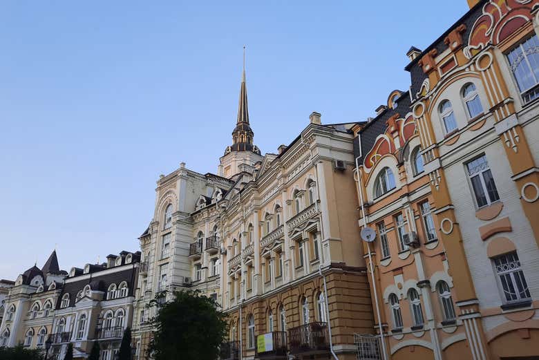 Durante el tour por cultural por Kiev