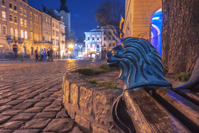 Lviv at night