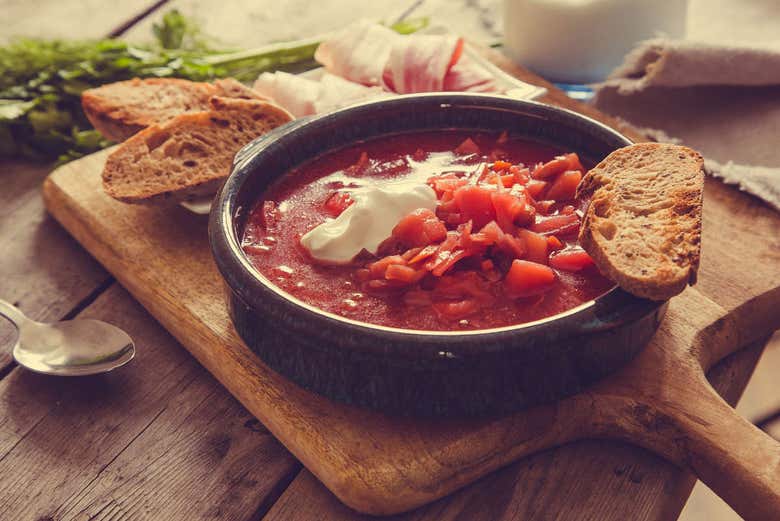 Comida tradicional ucraniana 