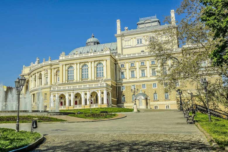 Arquitectura exterior del Teatro de Odesa