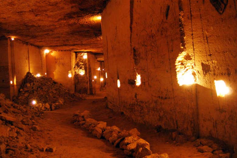 Interior de las catacumbas de Odesa