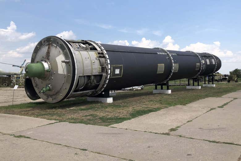 Uno de los misiles expuestos en el museo