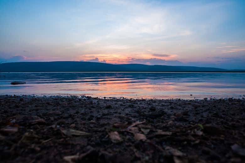 Sunset at Lake Mburo