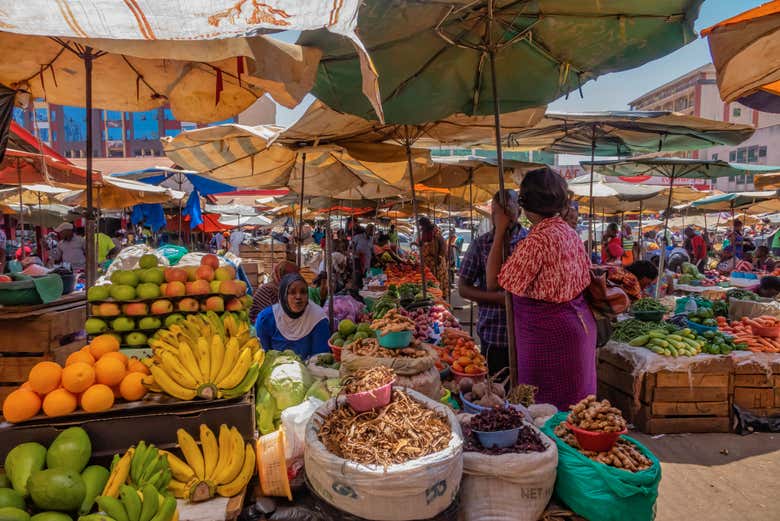 Stands à Owino Market