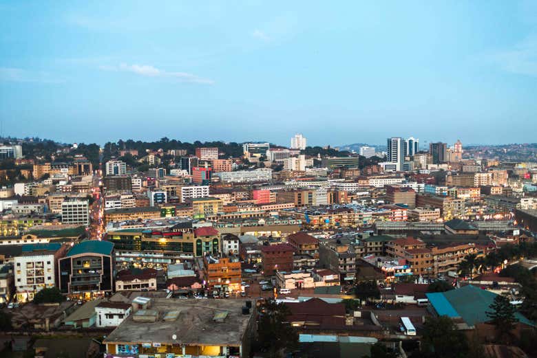 Vue panoramique de Kampala