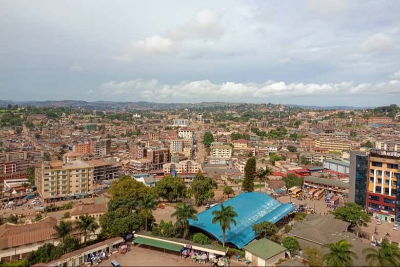 Vistas aéreas de Kampala
