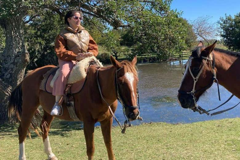 Desfrutando da rota equestre