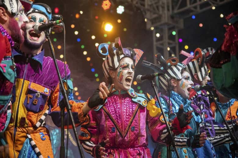 Animation des groupes au carnaval