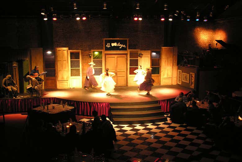 The stage at El Milongon