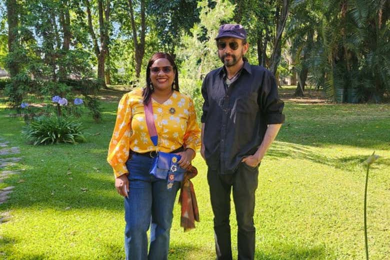 ¡Momento foto durante el tour por Carrasco!