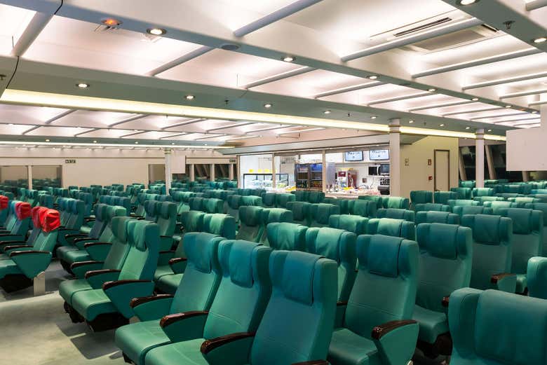 Inside the Buquebus ferry