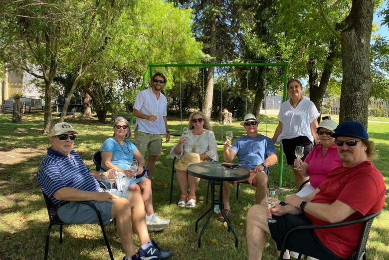 Momento de relax junto a los viñedos