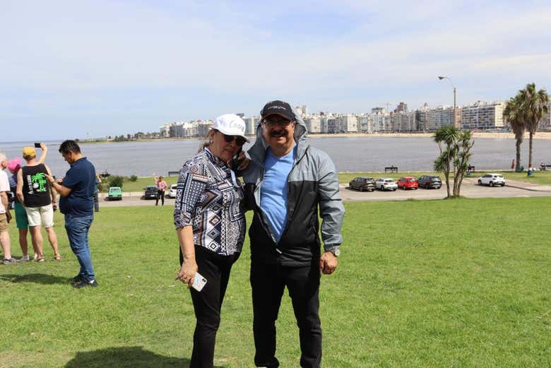 ¡Foto en la Rambla de Montevideo!