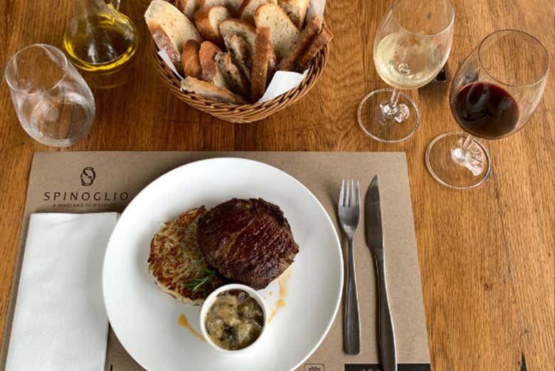 Una de las opciones de almuerzo