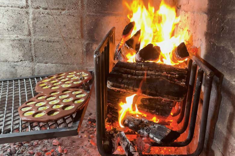 Provolone no calor das brasas