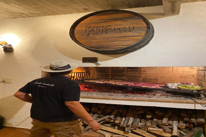 Parrilla en bodega