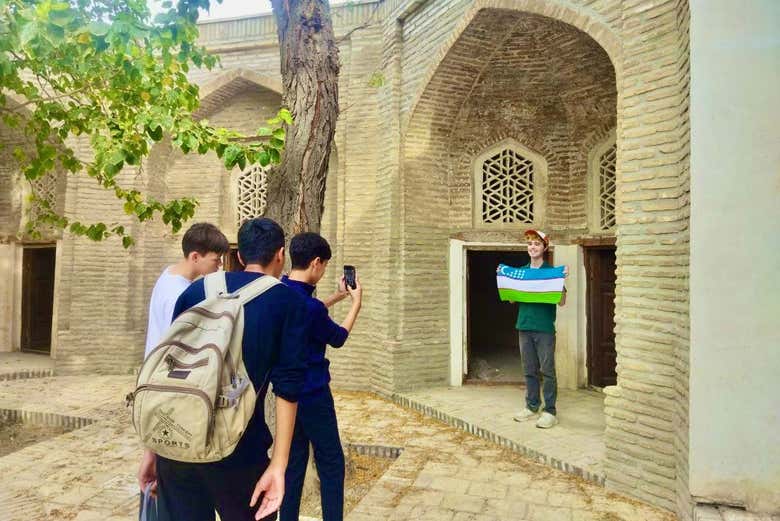 Tomándonos la foto del recuerdo