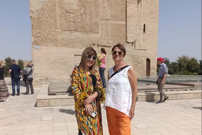 Desfrutando do free tour por Samarcanda