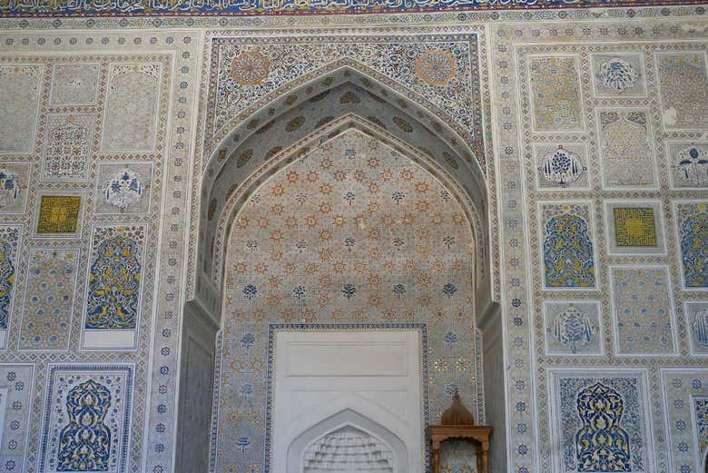 Arquitectura del interior de la mezquita