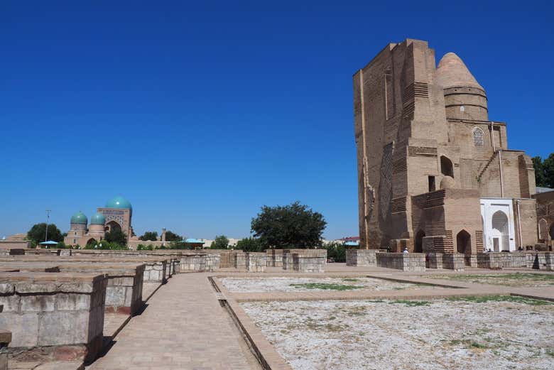 En las ruinas del Palacio Ak Saray