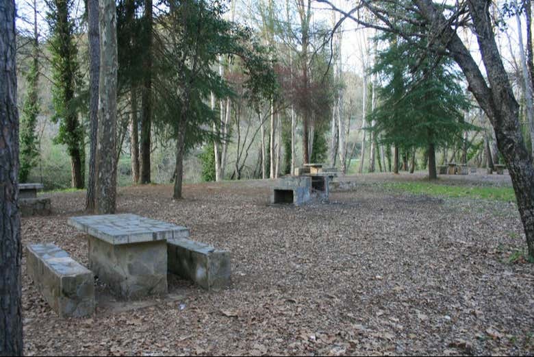Zona de descanso durante la ruta de trekking